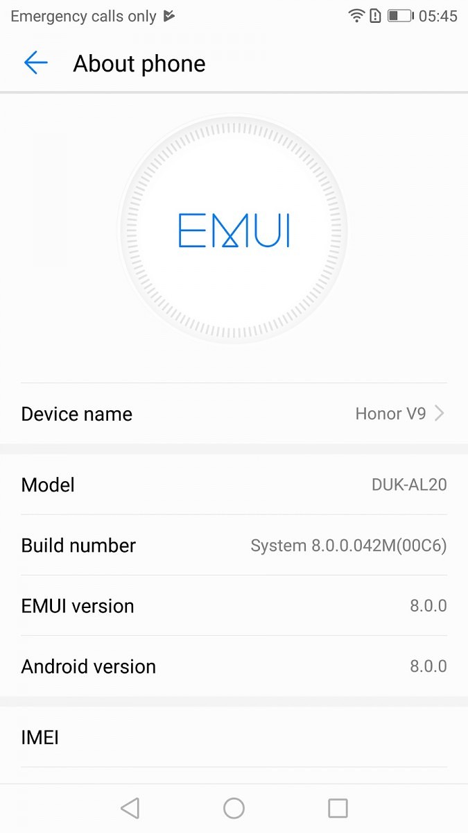 Honor V9 Android 8.0 Beta teszt