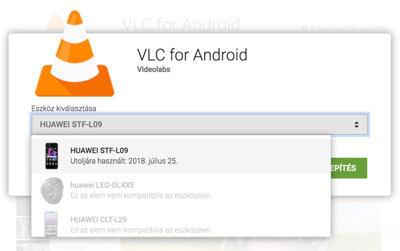 A VLC letiltott több Huawei modellt