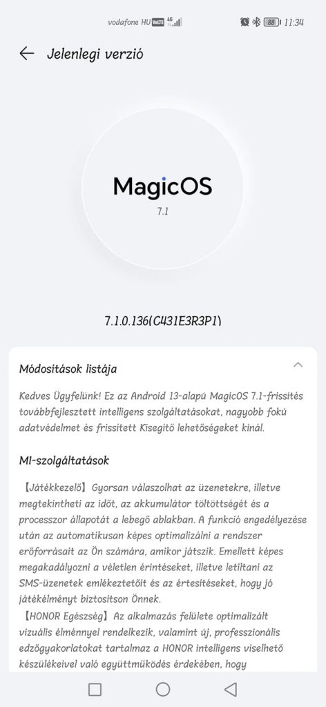 Elérhető a HONOR Magic4 Pro 5G Android 13 és MagicOS 7.1 frissítése